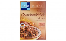 Kolln Muesli Crunchy Chocolate Brittle & Oats  Box  375 grams